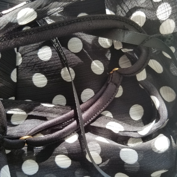 Calvin Klein Polka Dot High Low Dress Size 6 - Picture 12 of 15